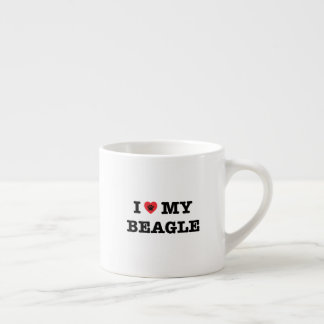Tasse Expresso J'Coeur Mon Beagle Espresso Mug