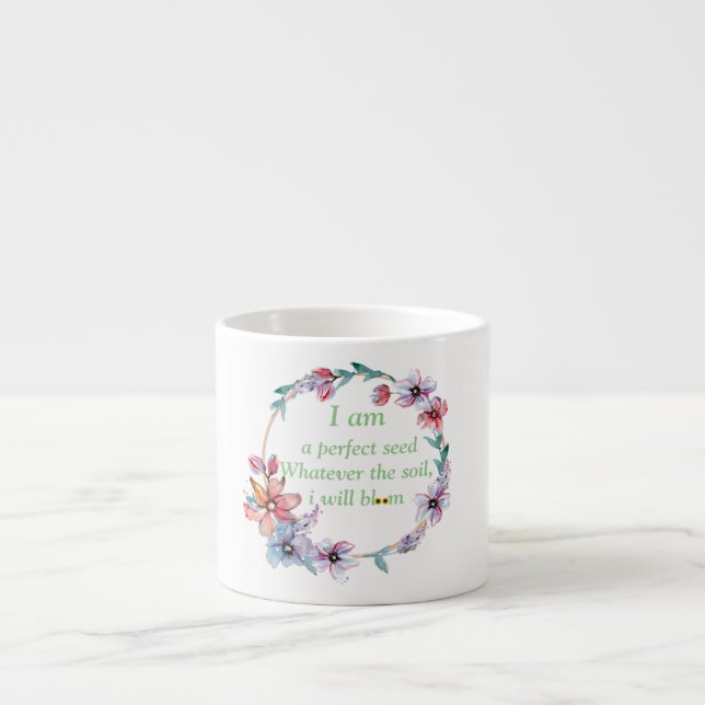 Tasse Expresso Je suis une semence parfaite (Devant)