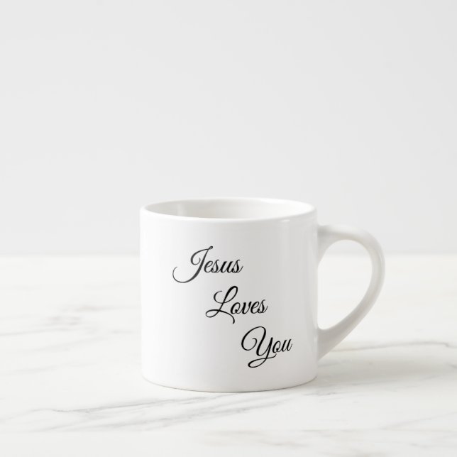 Tasse Expresso Jesus Love You Specialty Coffee Mug (Droite)