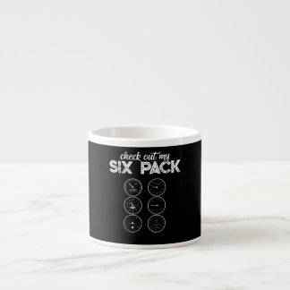 Tasse Expresso Jetez Un Coup D'Oeil À Ma Télévision À Six Paquets