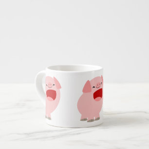 Tasse Expresso Joli dessin chantant porc Espresso Mug