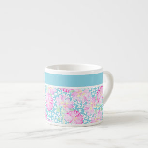 Tasse Expresso Jolie Mug Espresso, Roses Roses Roses Roses, Papil