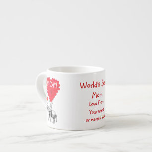 Tasse Expresso Journée des mères amusantes personnalisées