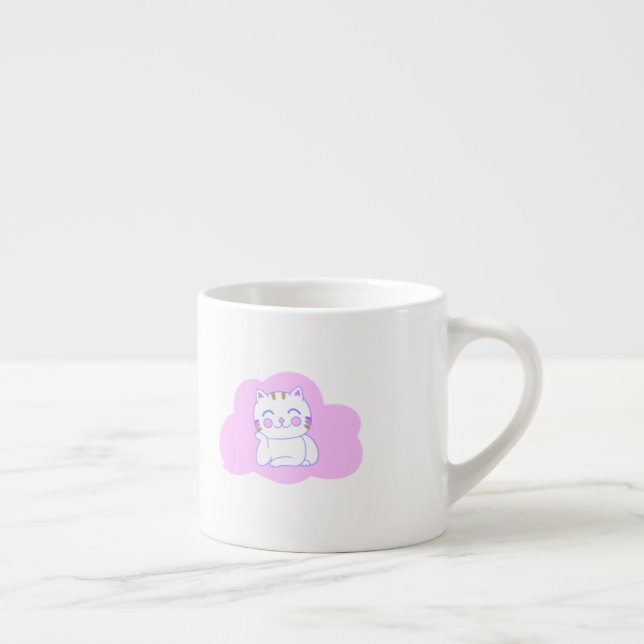 Tasse Expresso Joyeux Cat Espresso Mug (Droite)