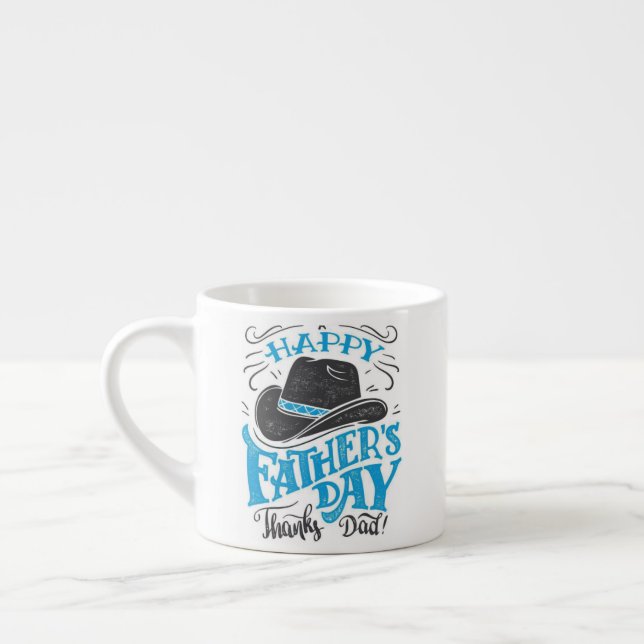 Tasse Expresso Joyeux Père jour merci papa (Gauche)