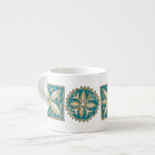 Tasse Expresso Kalakaua Hawaïen Tropical Tapa KL303