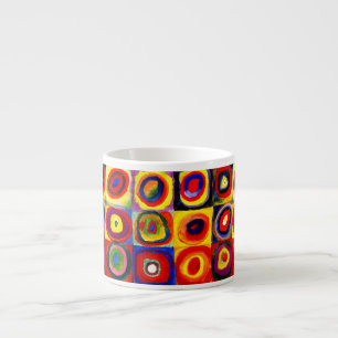 Tasse Expresso Kandinsky Farbstudie Quadrates Cercles Art