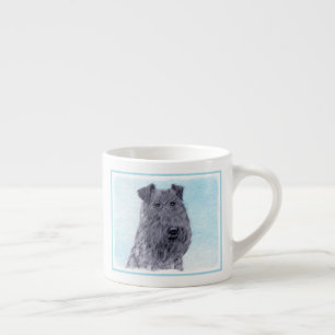 Tasse Expresso Kerry Blue Terrier peinture mignonne Chien d'origi