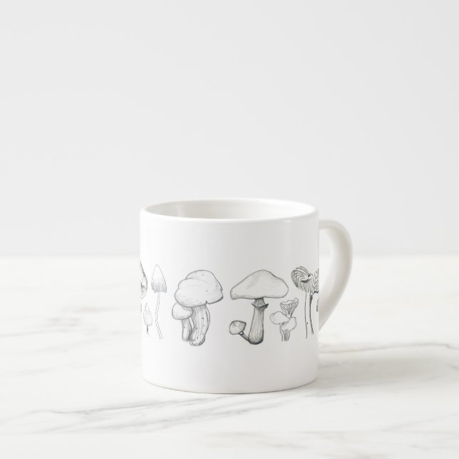 Tasse Expresso La bande de champignon (Devant droit)