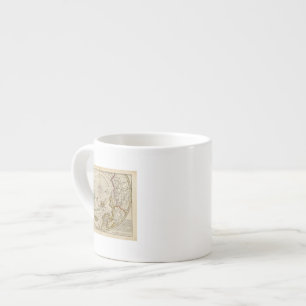 Tasse Expresso La carte du Pôle Nord et les territoires