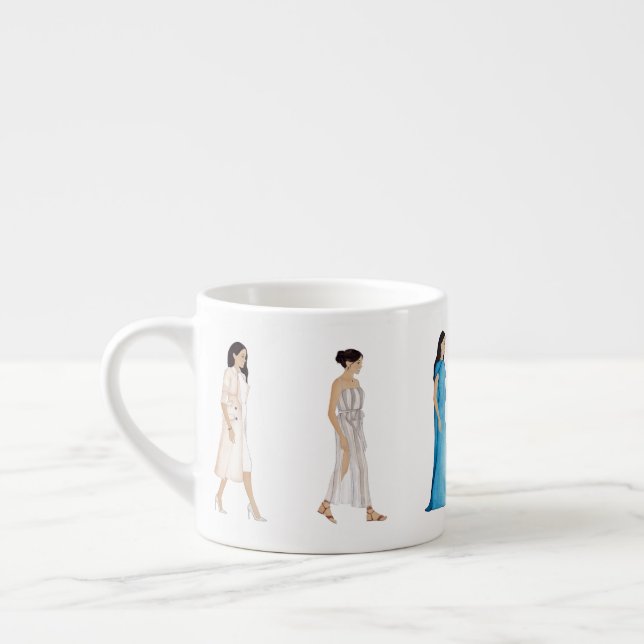 Tasse Expresso La Duchesse Meghan Australia Tour de mode (Gauche)