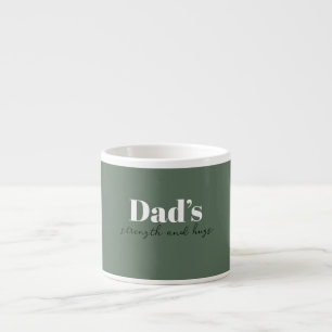 Tasse Expresso La force et les câlins de papa - Cadeau de Fête de
