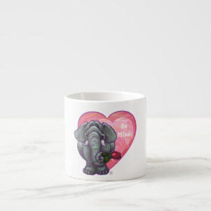 Tasse Expresso La Saint-Valentin des éléphants