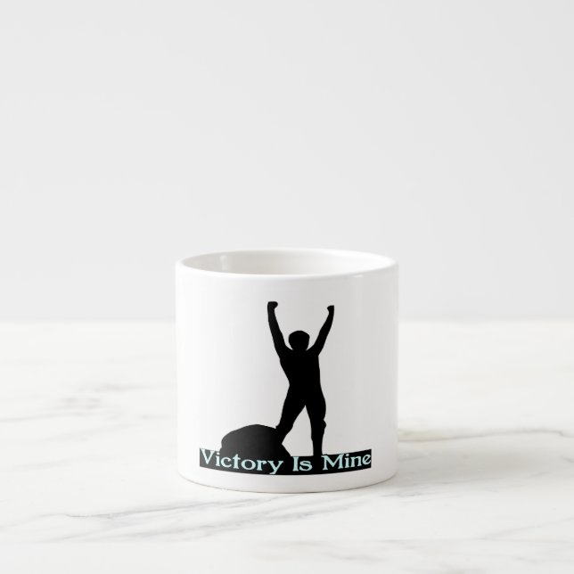 Tasse Expresso La victoire est la mienne (Devant)