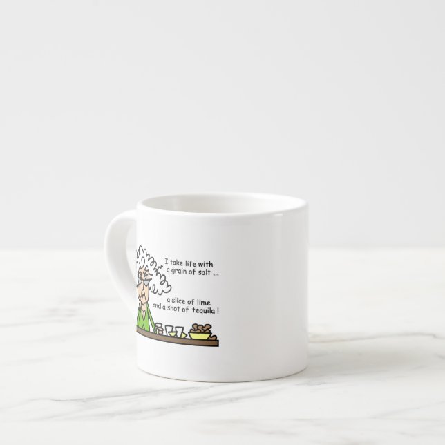 Tasse Expresso La vie et l'Humour de Tequila (Devant gauche)