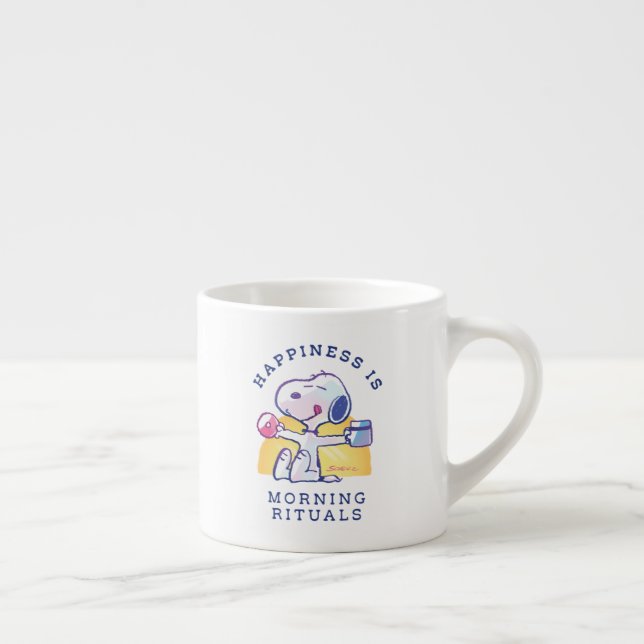 Tasse Expresso Le bonheur, c'est les rituels du matin (Droite)