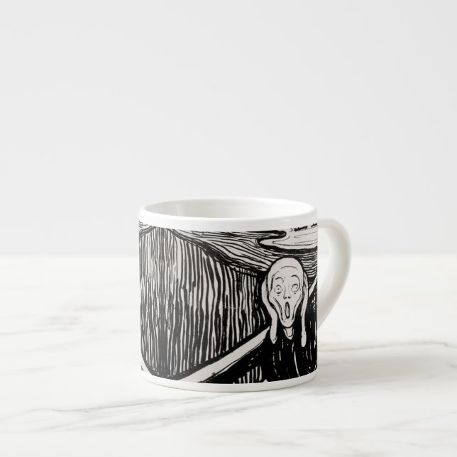 Tasse Expresso Le cri EDVARD MUNCH 1895 (Devant droit)