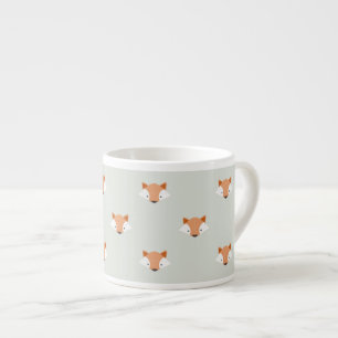Tasse Expresso Le Cute Pastel Fox face au Motif