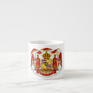 Tasse Expresso Le manteau des bras royal du royaume d'Hawaï