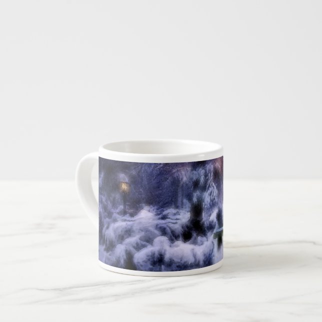 Tasse Expresso Le pays des merveilles d'hiver de forêt de Milou (Devant gauche)