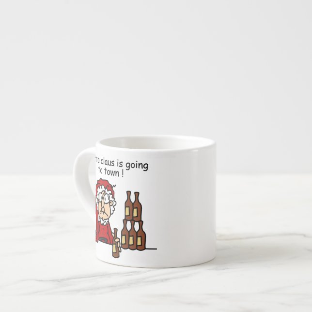 Tasse Expresso Le Père Noël va en ville (Devant gauche)