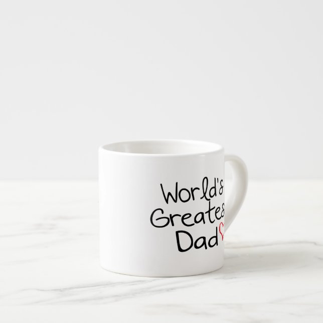 Tasse Expresso le plus grand papa du monde (Devant droit)