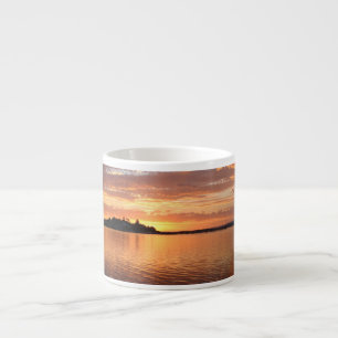 Tasse Expresso Le soir se lève au coucher du soleil