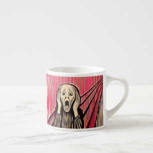Tasse Expresso Le style d'illusion d'optique Scream MUNCH BAUHAUS