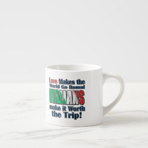 Tasse Expresso Les Ialiens font tourner le monde
