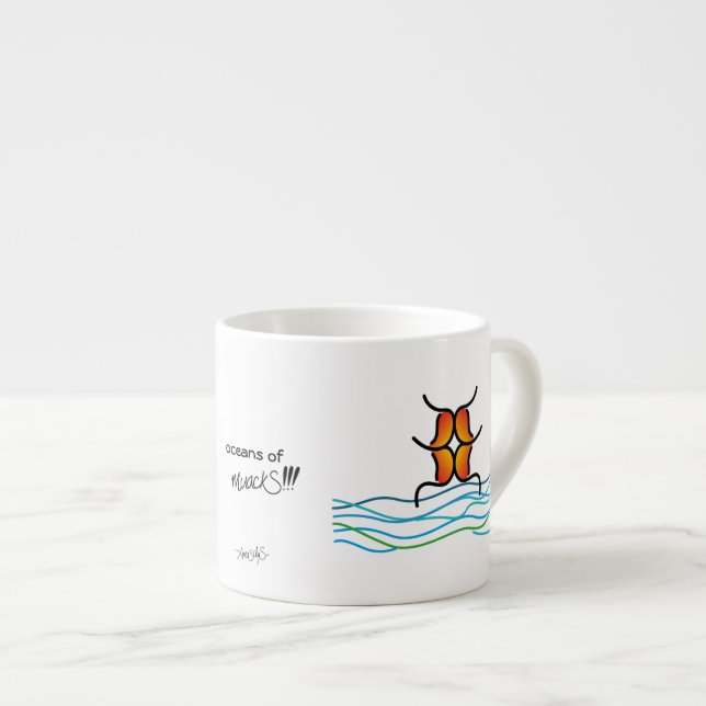 Tasse Expresso les océans de muackS ! ! ! - Âme (Devant droit)