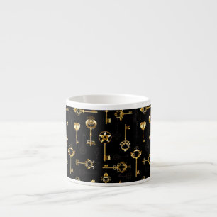 Tasse Expresso Les Patters de Seamless avec Golden Keys