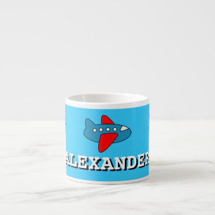 Tasse Expresso Les petits enfants attaquent l'avion de nom