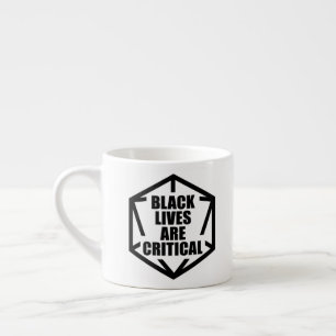 Tasse Expresso Les vies noires de BLM sont critiques [B&W]