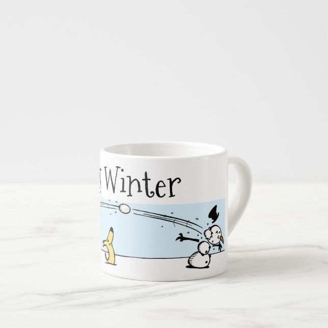 Tasse Expresso L'hiver (Devant droit)