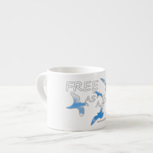 Tasse Expresso Libre comme un oiseau