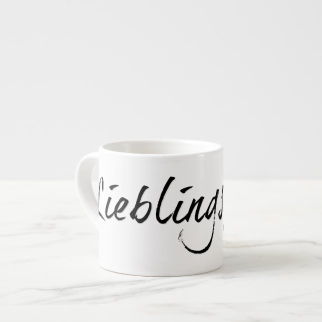 Tasse Expresso Lieblingspapa - schwarzer Schriftzug 00001 (Devant gauche)