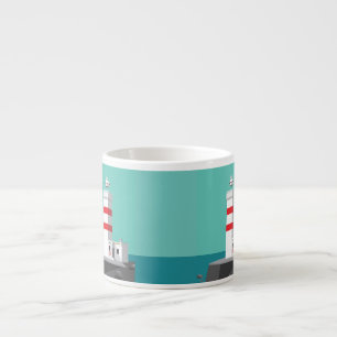 Tasse Expresso Lighthouse Gardskagi - Islande. Coupe Espresso