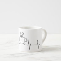 Ligne de santé de l'amant ECG de Coffe