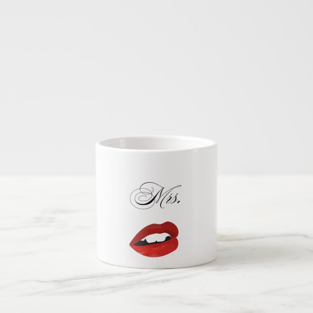Tasse Expresso Lipstick Kiss Valentine Mug (Devant)