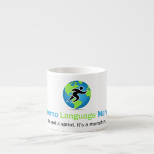 Tasse Expresso Logo de marathon de langue de Parleremo
