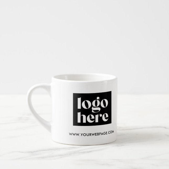 Tasse Expresso Logo d'entreprise de marque simple Espresso Mug (Gauche)
