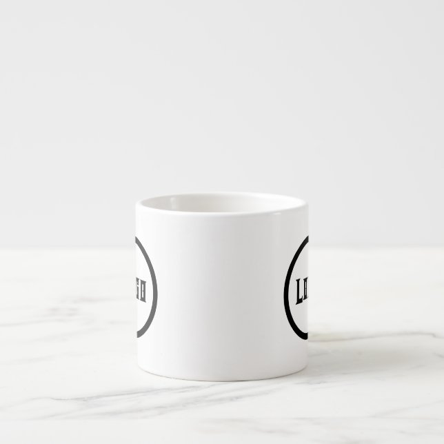 Tasse Expresso Logo simple et élégant Marque d'entreprise (Devant)
