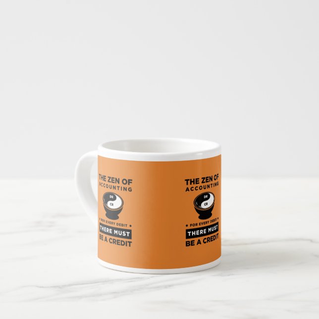 Tasse Expresso L'orange le zen de la comptabilité là doit être (Devant gauche)