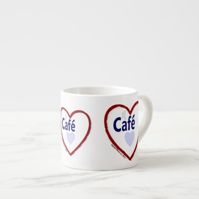 Tasse Expresso Love Café - Espresso Mug (Devant droit)