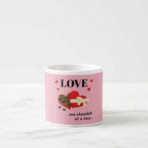 Tasse Expresso Love One Chocolate at a Time Drôle Citation