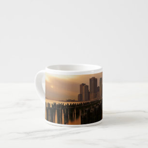 Tasse Expresso Lueur de coucher du soleil pendant les cieux