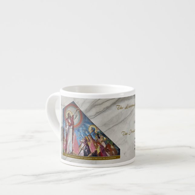 Tasse Expresso Luminous Rosary Mysteries Item #3: Proclamation (Devant gauche)