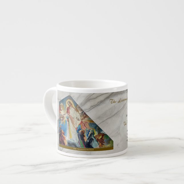 Tasse Expresso Luminous Rosary Mysteries Item #4: Transfiguration (Devant gauche)