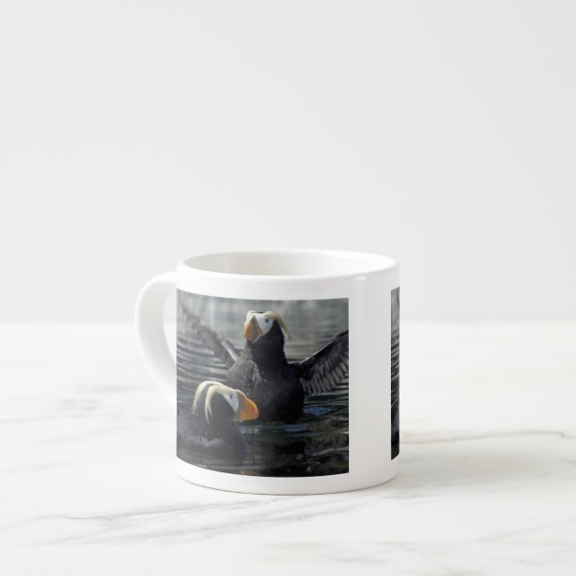 Tasse Expresso Macareux huppés d'Alaska (Devant gauche)