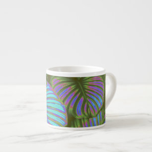 Tasse Expresso Magenta Feuilles Espresso Mug Tropical Lush